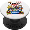 Bahaa's Tee Funny Vintage Dark Humor Cereal Killer Food Skull Graphic PopSockets PopGrip Adesivo