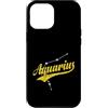 star sign stars universe magic Horoscope Custodia per iPhone 12 Pro Max Flusso del progresso dell'Acquario