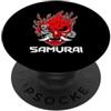 Samurai Japanese Oni Demon Mask Cyber Pu Samurai Giapponese OniCyborg Maschera Demone Cyberpunk Streetwear PopSockets PopGrip Adesivo