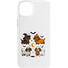 Spooky Pups Designs Custodia per iPhone 14 Plus Bassotto Halloween Strega Zucca Mummia Cani