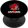 Samurai Japanese Oni Demon Mask Cyber Pu Samurai Giapponese OniCyborg Maschera Demone Cyberpunk Streetwear PopSockets PopGrip Adesivo