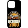 Jahrgang 2000 26. Geburtstag Awesome Custodia per iPhone 15 Pro Max Grande da ottobre 2000 26° compleanno frase 26 anni