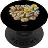 The Botany Bureau Illustrazione di piante di pietre viventi Lithops PopSockets PopGrip Adesivo