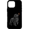 Dog Butterfly Horizon Collection Custodia per iPhone 16 Pro Max Terranova Cane Farfalla Amante della Natura