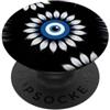 Evil Eye Greek Mythology Greece Gifts Blu scuro scuro Evil Eye Greco Eye Kako Mati Sunflower Style PopSockets PopGrip Adesivo