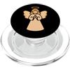 angel halo wings prayer christmas holida Angelo semplice con aureola PopSockets PopGrip per MagSafe