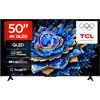 TCL 50T69C - Smart TV QLED 4K HDR10+ da 50, Google TV con Dolby Atmos