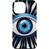 Evil Eye Greek Mythology Greece Gifts Custodia per iPhone 13 Pro Max Kako Mati, occhio greco malocchio, blu scuro