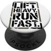 Cross Training Sollevamento Pesi Corrido Fitness Lift Heavy Run Fast Gym Atleta Palestra Corsa Sprint PopSockets PopGrip Adesivo
