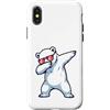 Icy Dabbing Polar Bear Custodia per iPhone X/XS Orso polare ghiacciato