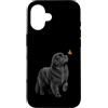 Dog Butterfly Horizon Collection Custodia per iPhone 16 Terranova Cane Farfalla Amante della Natura