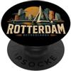Netherlands Souvenir Gift Vintage Rotterdam Paesi Bassi Viaggi Souvenir Regalo PopSockets PopGrip Adesivo