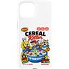 Bahaa's Tee Custodia per iPhone 15 Funny Vintage Dark Humor Cereal Killer Food Skull Graphic