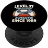 Level 37 Unlocked Awesome Since 1989 Livello 37 sbloccato fantastico dal 1989 PopSockets PopGrip Adesivo