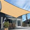 WZMYDBD Rete Ombreggiante Vela Ombreggiante Antistrappo Antivento con Protezione UV con Kit di Fissaggio per Esterno, Serra, Balcone, Giardino, Verde (A2*3M+1.5M corda)