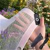 Generic Rete Ombreggiante Bianca 50% Uv Resistente Traspirante H 100 120 150 200, Telo Ombreggiante Esterno con Occhielli Per Serra Balcone Giardino Orto, Vele Pergola Addossata(2.5x1.5m)
