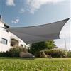 Maanta - Ez Breez Tenda a Vela Ombreggiante Traspirante Rettangolare - Tenda da Sole per Esterno con Protezione UV per Terrazza, Giardino e Piscina (Cloud, 3x5m)