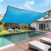 WZMYDBD Rete Ombreggiante Vela Ombreggiante Antistrappo Antivento con Protezione UV con Kit di Fissaggio per Esterno, Serra, Balcone, Giardino, Verde (A2*2M senza corda)