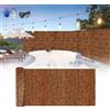Generico Stuoia di Canna Marrone, Schermo di Privacy Alto 50CM 75CM 90CM 100CM 160CM, Stuoia di bambù Naturale, Schermo di Canna Frangivento, per Giardino, Terrazzo, Villa