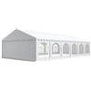 TOOLPORT 6x12 mTendone per feste PREMIUM PVC bianco 100% impermeabile Gazebo da giardino Tendone da esterno Tenda party