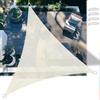 SSFMSF Tende da Sole Rete Ombreggiante 1.5x1.5x1.5m, Triangolo Telo Ombra con Protezione UV 90%, Tessuto HDPE Resistente al Vento e Traspirante, per Giardino, Terrazza, Balcone - Bianco