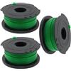 Galenkong 3 bobine di filo standard di ricambio per decespugliatore Black and Decker GL7033 GL8033 GL9035, A6482 (6 m x 2 mm)