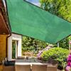 WZMYDBD Rete Ombreggiante Vela Ombreggiante Antistrappo Antivento con Protezione UV con Kit di Fissaggio per Esterno, Serra, Balcone, Giardino, Verde (H2*2M senza corda)