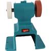SALALIS Mini Smerigliatrice da Banco Lucidatrice per Metallo Lucidatura del Legno Levigatrice Elettrica Compatta 200W per Artigianato 17,5x13,5x19,5 Cm Blu