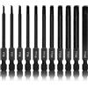 Neiko 01149A - Set di punte per trapano a testa Torx, 11 pezzi, misure da TT6 a TT40, punte magnetiche antimanomissione, 3 steli a sgancio rapido, in acciaio S2 di alta qualità, compatibili con