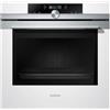 Siemens HB634GBW1 iQ700 - Forno elettrico da incasso, bianco/A+, senza preriscaldamento, porta del forno con SoftMove per apertura e chiusura a vapore, aria calda 4D