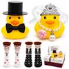 Luyuttn Regalo Anniversario Matrimonio-2 Calzini Divertenti, Anatre da Bagno Sposi