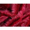 Russo Tessuti Pelliccia Sintetica Pelo Lungo Dyed Fur Abbigliamento Cappotti Montature Colli -Bordeaux