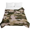 Highdi Piumino Estivo Matrimoniale, 3D Mimetico Microfibra Extra Morbido Trapunta Matrimoniale, Bedding Piumino 220 x 240 cm, Piumone Leggero per Tutte Le Stagioni (230x260cm,Verde Esercito)