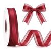 G2PLUS Nastro in Organza Borgogna: 25mm x 50yarde