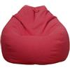 Highdi Pouf Poltrona Sacco Bambini & Adulti Bean Bag Fodera per Sacco di Fagioli per Decorazione della Soggiorno Camera Giardino Salotto Balcone, Senza Ripieno (Rosso arancio,90x110cm)