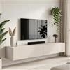 Planetmöbel West Mobile TV, tavolino TV lungo 200 cm, mobile TV