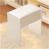 BlitzpsX Sgabello da Toeletta, Moderno Vanity Sgabello in Legno per Camera da Letto, 42 x 36 x 24 cm, Bianco