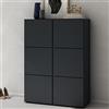 doporro Scarpiera Portascarpe 90x36x120 cm Salvaspazio con 12 Ripiani