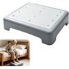 HOVCEH Gradino per Anziani, 43 x 33 x 9 cm Sgabello di Supporto Mezzo Gradino, Sgabello Basso Portatile Capacità 220 kg, Impilabile Step per Anziani, Bambini, Doccia, Auto, Uso Esterno (Grigio)