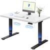 FLEXISPOT Scrivania Regolabile in Altezza Elettrica a 3 Sezioni con 2 Motori, 120×60 cm Piano Unico da 25 mm Certificato FSC, Controller a 4 Memorie, per Casa e Ufficio