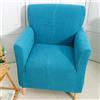 Highdi Copripoltrona con Braccioli in Tessuto Jacquard Elasticizzato, Copridivano 1 Posto Fodere per Poltrona Antiscivolo Antimacchia per Bar Soggiorno Camera da Letto Club (Lago Blu)