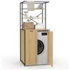 IDMarket - Armadio chiuso per lavatrice DETROIT dal design industriale