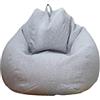 Highdi Pouf Poltrona Sacco Bambini & Adulti Bean Bag Fodera per Sacco di Fagioli per Decorazione della Soggiorno Camera Giardino Salotto Balcone, Senza Ripieno (Grigio chiaro,90x110cm)