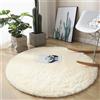 Highdi Colorato Tappeto Rotondo Salotto Cameretta Moderno Tappeti Soggiorno Pelo Corto Tappeto Morbido Antiscivolo Tappeti per Bambini Cucina Balcone Tappet Home Decor 12 Colori (120cm,Beige)