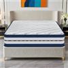 YIDATONG Materasso 140x200, Altezza 26 cm, Memory Foam e Molle Insacchettate, Certificato Oeko-TEX®, Media-Rigida H3, Materasso Matrimoniale Ortopedico, Isolamento del Movimento, Ergonomico, Traspirante