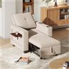 DULRLLY Poltrona letto 3 in 1 con funzione letto, porta USB e cuscino, 90 x 180 cm