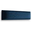 Muralo Pannello Imbottito da Parete in Velluto - 90x30 cm, Blu scuro | Cuscino da parete trapuntato in velluto, effetto 3D, montaggio a parete con colla, ideale come testiera del letto o schienale
