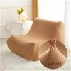 Highdi Copridivano Senza Braccioli Elasticizzato Velluto Pigro Copridivano Lavabile Fodera per Divano Letto Antiscivolo Copri Divano Sofa Protettore per Soggiorno (Cammello)