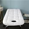 Highdi Materasso per Lettino da Massaggio con Foro, Materasso per SPA Pieghevole Morbido e Confortevole Portatile Letto Materasso per Massaggi nei Saloni di Bellezza (80x190cm,Rotondo-Bianco)