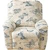 Highdi Copripoltrona Relax Reclinabile Completo 4-Pezzo Fodera per Poltrona Elasticizzato 1 Posto con Tasche, Lavabile Coprisedile Poltrona Antiscivolo Copripoltrona (Farfalla Blu)
